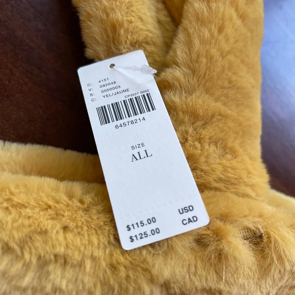 Anthropologie Faux Fur NWT Tote bag; top rated and sold out @anthro - Picture 6 of 9